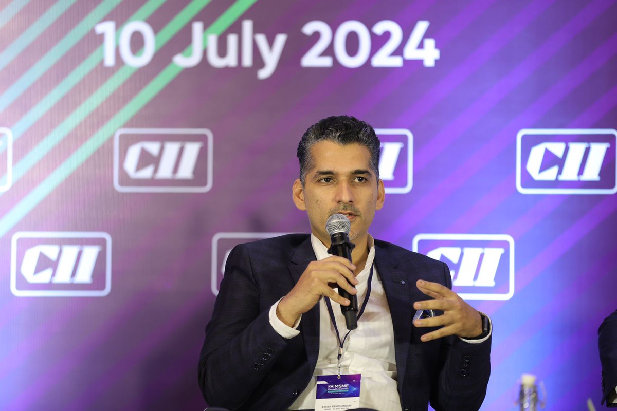 UpdaptCSR's tweet photo. Updapt - an ESG Tech Co. invited to 𝐌𝐒𝐌𝐄 𝐆𝐫𝐨𝐰𝐭𝐡 𝐒𝐮𝐦𝐦𝐢𝐭 𝟐𝟎𝟐𝟒, organized by CII. Satish Ramchandani, Co-Founder at Updapt - an ESG Tech Co. was part of the panel discussion on, SG Imperative for MSMEs as part of the procurement process. https://t.co/LgHtx55lWA