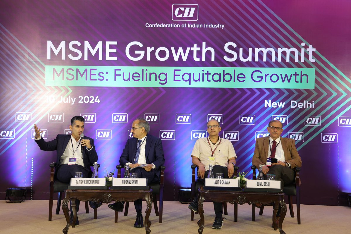 UpdaptCSR's tweet photo. Updapt - an ESG Tech Co. invited to 𝐌𝐒𝐌𝐄 𝐆𝐫𝐨𝐰𝐭𝐡 𝐒𝐮𝐦𝐦𝐢𝐭 𝟐𝟎𝟐𝟒, organized by CII. Satish Ramchandani, Co-Founder at Updapt - an ESG Tech Co. was part of the panel discussion on, SG Imperative for MSMEs as part of the procurement process. https://t.co/LgHtx55lWA