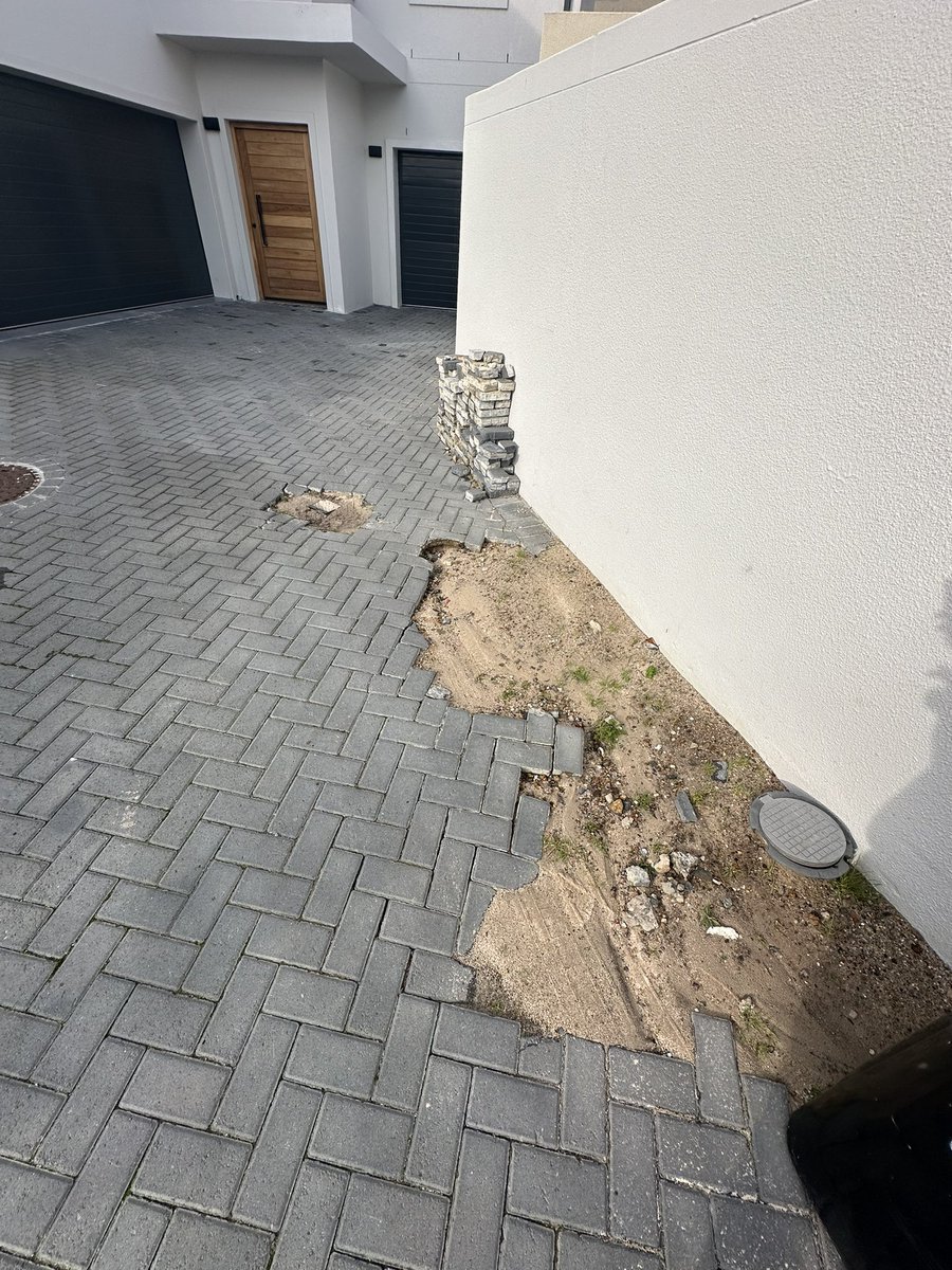 rushiljaga's tweet photo. @CityofCT this is how my brand new driveway looks after several burst pipes. Waiting 4 months for city to reinstate paving. Followed up in excess of 10 times. Escalation 2 currently. Ref 9117653886 https://t.co/KVuGAvwCUR