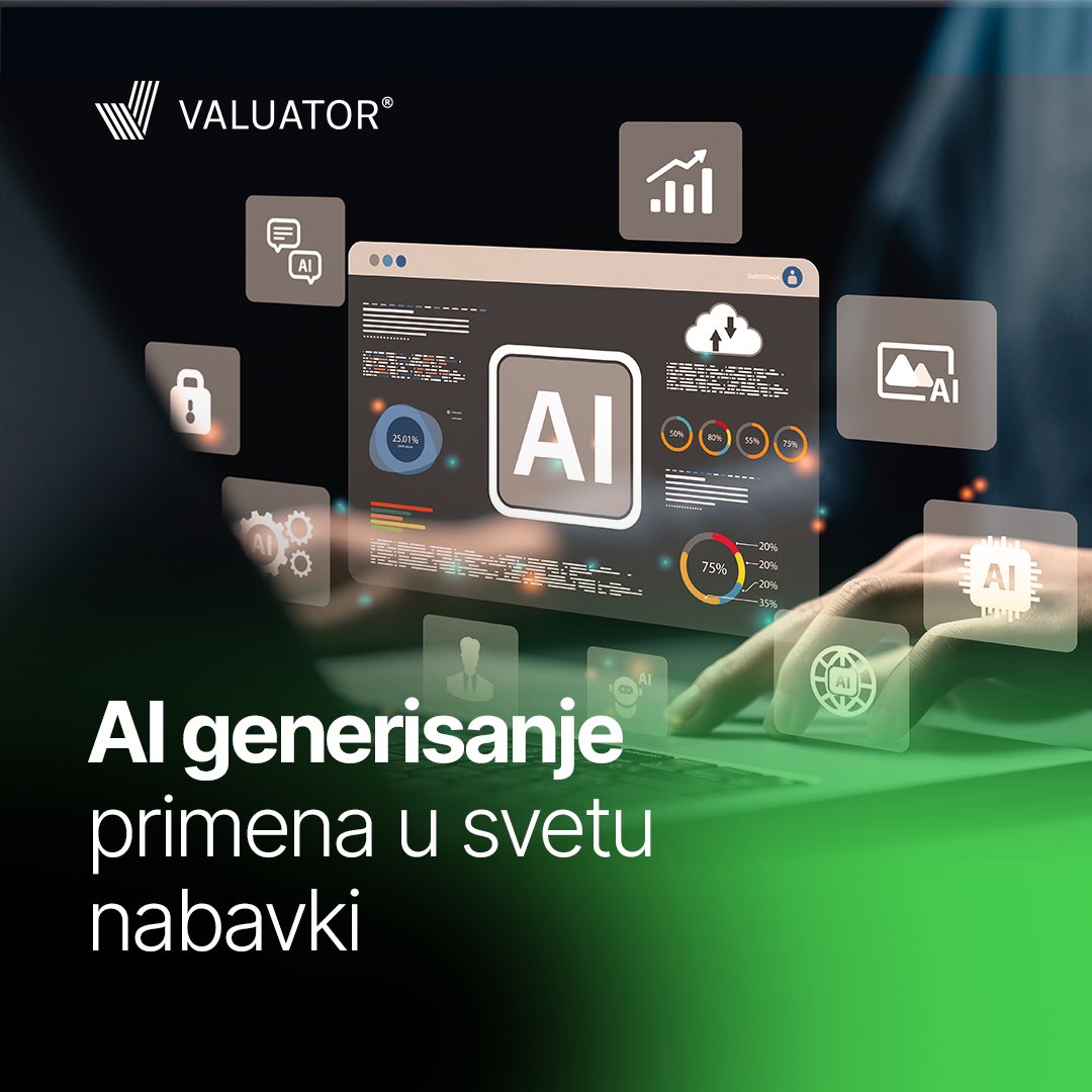 valuatorprocure's tweet photo. Budućnost je stigla! ✅

Veštačka inteligencija je izazvala revoluciju na tržištu brojnim rešenjima, alatkama i novim načinima obavljanja zadataka. 

Generisanje AI uveliko se primenjuje u svetu nabavki koje unapređuje i primenjuje najbolja rešenja iz prakse. https://t.co/3B05ZZXiXs