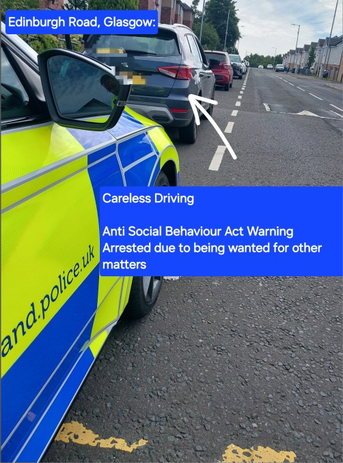 PSOSRoads's tweet photo. A number of drivers went against our #DontRiskIt advice today in Glasgow and had the pleasure of meeting #GlasgowRP.
We enforced a number of #Fatal5 offences, two drivers ended up in a #RoomWithNoView and others ended up walking home.
⬇️Details Below⬇️
#S165
#Driver Insured https://t.co/d9G0sAzTNl