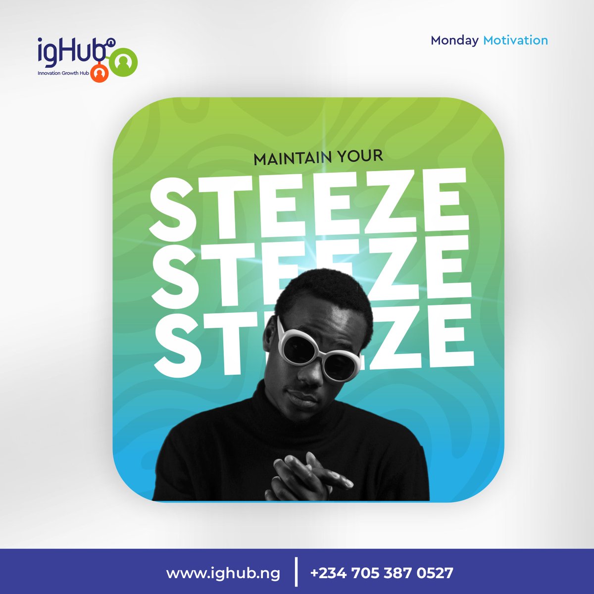theighubafrica's tweet photo. It's a new week y'all!

The weather go #Whyne you but #NoPanic, maintain your #Steeze and be productive this week 🙌🏾

Happy New Week Everyone

#ighub #mondaymotivation https://t.co/4YTzyW3HqG