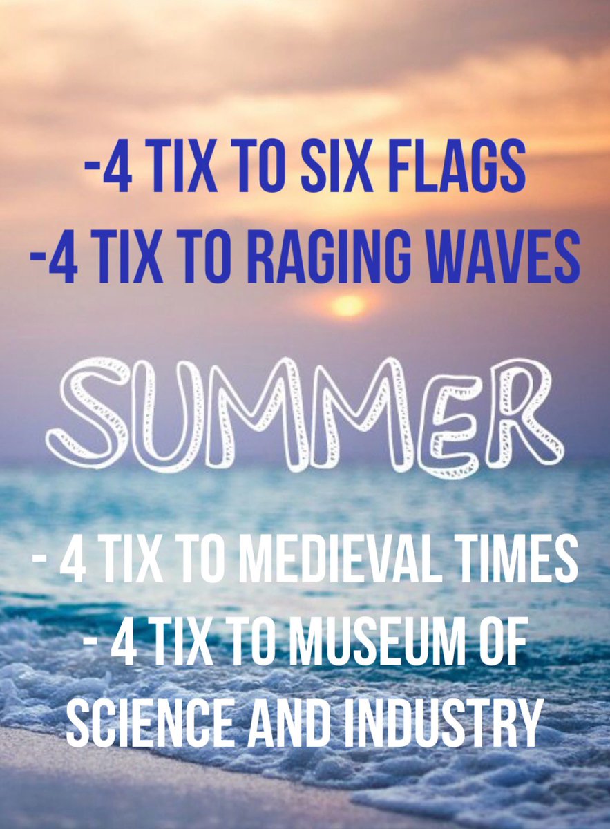 FREE TICKET TUESDAY Tomorrow WIN FUN Summer Prize Packs!! ALL these Tickets will be YOURS every hour! Listen at 6:05a, 7:05a, 8:05a and 9:05a to <a href="/LITEFMChicago/">93.9 LITE FM</a> ☀️🏖️