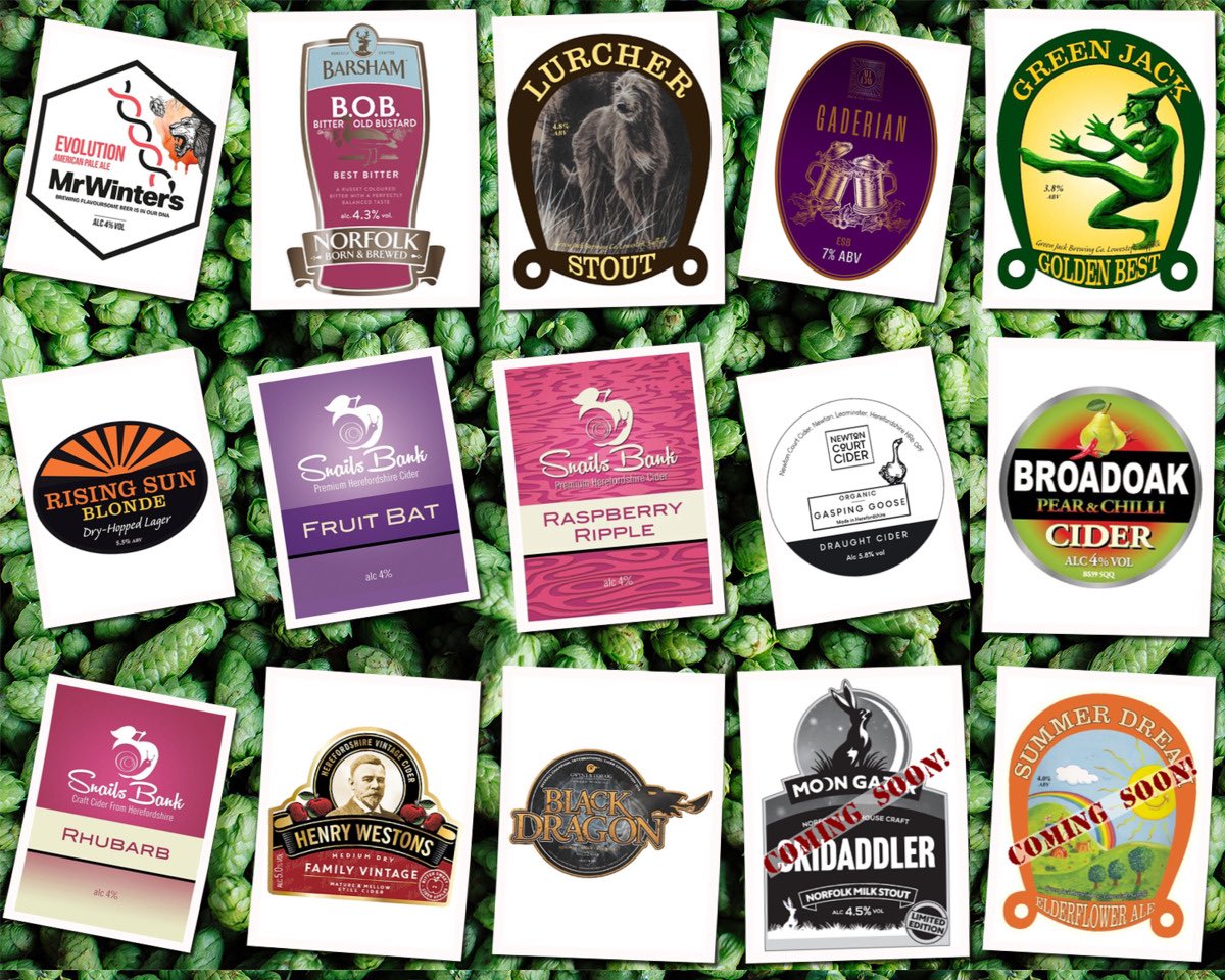 Alex (@beehivenorwich) on Twitter photo On the bar today!
Beer Board: bit.ly/3SeohBF
<a href="/wintersbrewery/">MrWinter's</a> @BarshamBrewery <a href="/greenjackbrew/">Green Jack Brewery</a> <a href="/alldaybrewing/">alldaybrewing</a> <a href="/Snailsbankcider/">Snailsbank Cider</a> <a href="/NewtonsCider/">Newton Court Cider</a> <a href="/FetchTheDrinks/">Fetch The Drinks</a> <a href="/Gwyntyddraig/">gwyntcider</a>
#RealAleFinder On the bar today!
Beer Board: bit.ly/3SeohBF
<a href="/wintersbrewery/">MrWinter's</a> @BarshamBrewery <a href="/greenjackbrew/">Green Jack Brewery</a> <a href="/alldaybrewing/">alldaybrewing</a> <a href="/Snailsbankcider/">Snailsbank Cider</a> <a href="/NewtonsCider/">Newton Court Cider</a> <a href="/FetchTheDrinks/">Fetch The Drinks</a> <a href="/Gwyntyddraig/">gwyntcider</a>
#RealAleFinder
