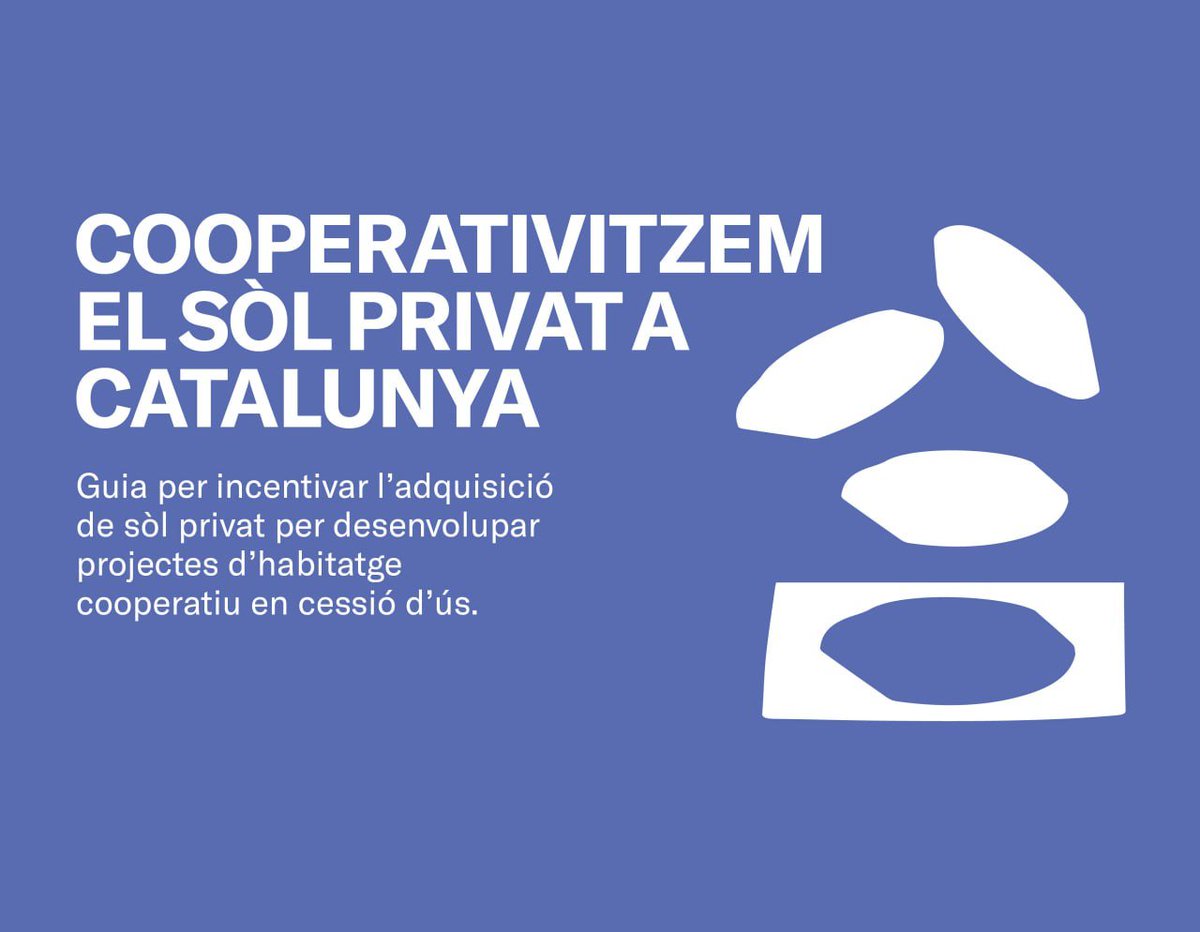 Notícies fresques!📢

🔖Acabem de publicar la guia 'Cooperativitzem el sòl privat a Catalunya', feta en el marc d'un projecte d'intercooperació amb <a href="/celobert_coop/">Celobert cooperativa</a>. Aquesta guia vol incentivar l'adquisició de sòl privat per desenvolupar-hi #habitatgecooperatiu.

Què hi trobareu?👇🏽