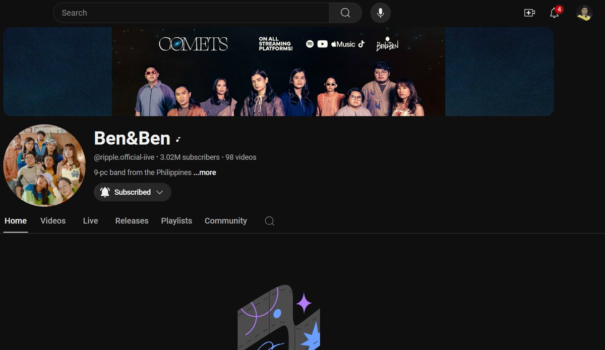 Tapos na po ang Crypto era ng band 🥹🥹 EME

Fully recovered na ang <a href="/BenAndBenMusic/">Ben&Ben</a> yt account eyyy 🤙🤙