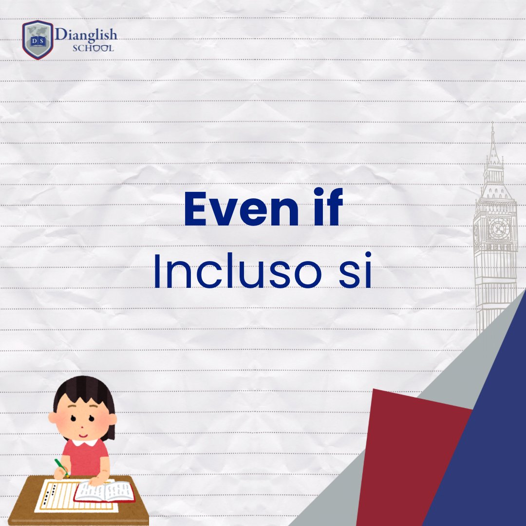 dianglish's tweet photo. ¿Sabes todas las formas correctas de usar "EVEN"? Aquí te dejamos algunas.🖋📚

✅️Precios accesibles para todos

Página web
https://t.co/JzefKs1qv0
Whats 5563321334

#cursosdeingles  #cambridge #visa #aprendeingles 
#frasesingles  #dianglishschool  #tipsdeingles https://t.co/iqQh93WzZx