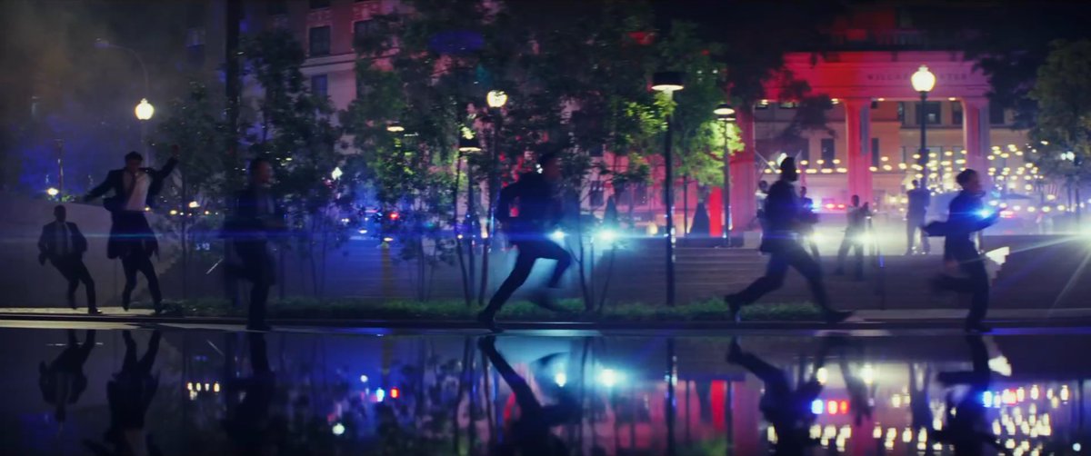 #CaptainAmericaBraveNewWorld visits same location as #CaptainAmericaTheWinterSolder with action scene taking place in Pershing Park, across from Willard Hotel.