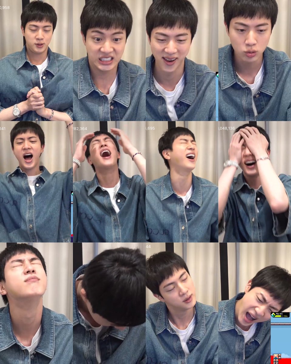 frustrated seokjin 😭