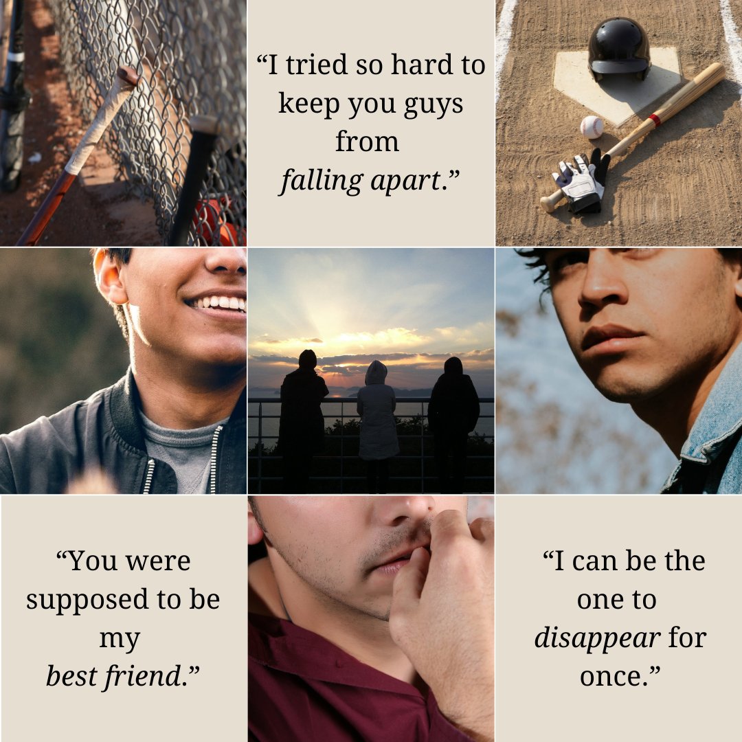 Everyone knows Ruben and Ari are the best of friends, but when a college baseball scout threatens to separate them, the cracks begin to show.
ft.
🩷Best friends to lovers
💞Slow burn
⚾️Baseball
🎒College setting
😬Messy MC
🥰Friend trio
#PicantePit #PitQ #NA #Romance #Queer
