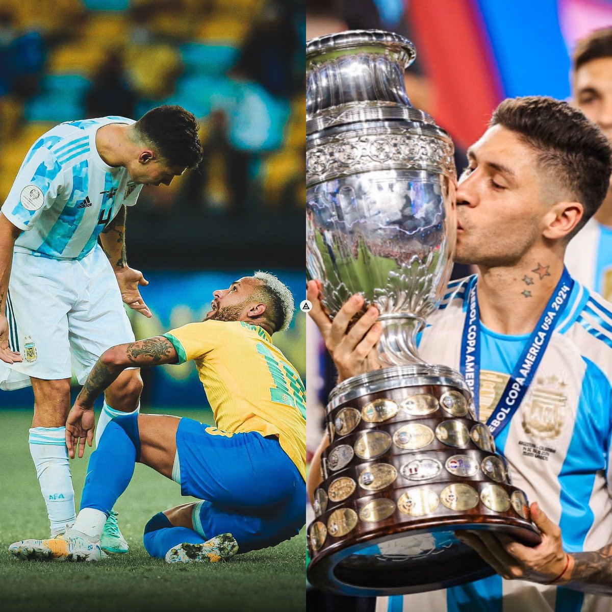 ⛔️🇦🇷 Gonzalo Montiel NO FUE GAMBETEADO en NINGUNA de las DOS FINALES de Copa América que disputó con Argentina.

Impasable. ⚔️