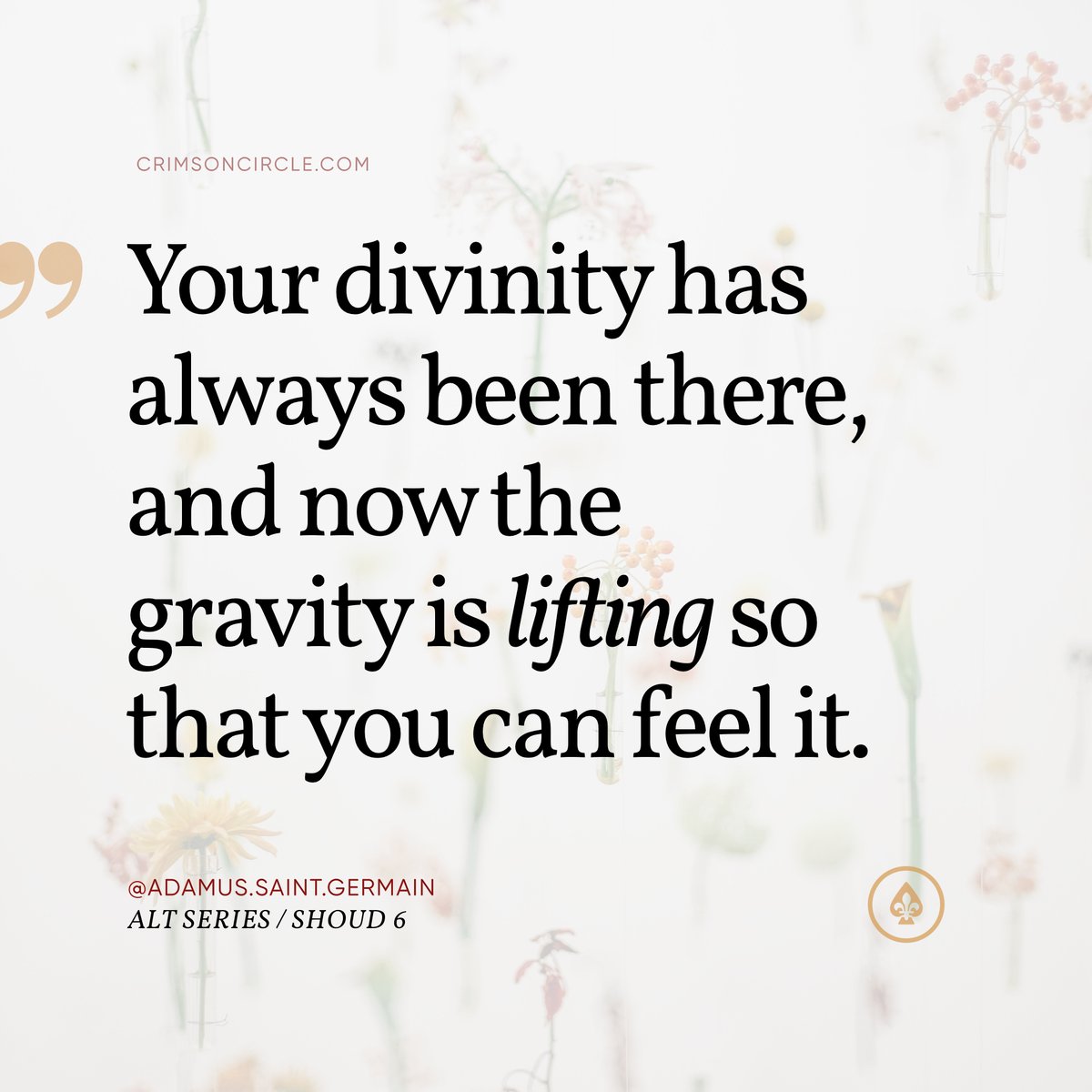 adamusofficial's tweet photo. 📒Source https://t.co/JhJ5qHjhm0
❞Your divinity has always been there, and now the gravity is lifting so that you can feel it.❝
#divinity #divine #soul #trueself #freeself #spirit #consciousness #enlightenment #spirituality #gravity #metaphysics #beyond #letgo #release #allow https://t.co/S8oOMcoVub