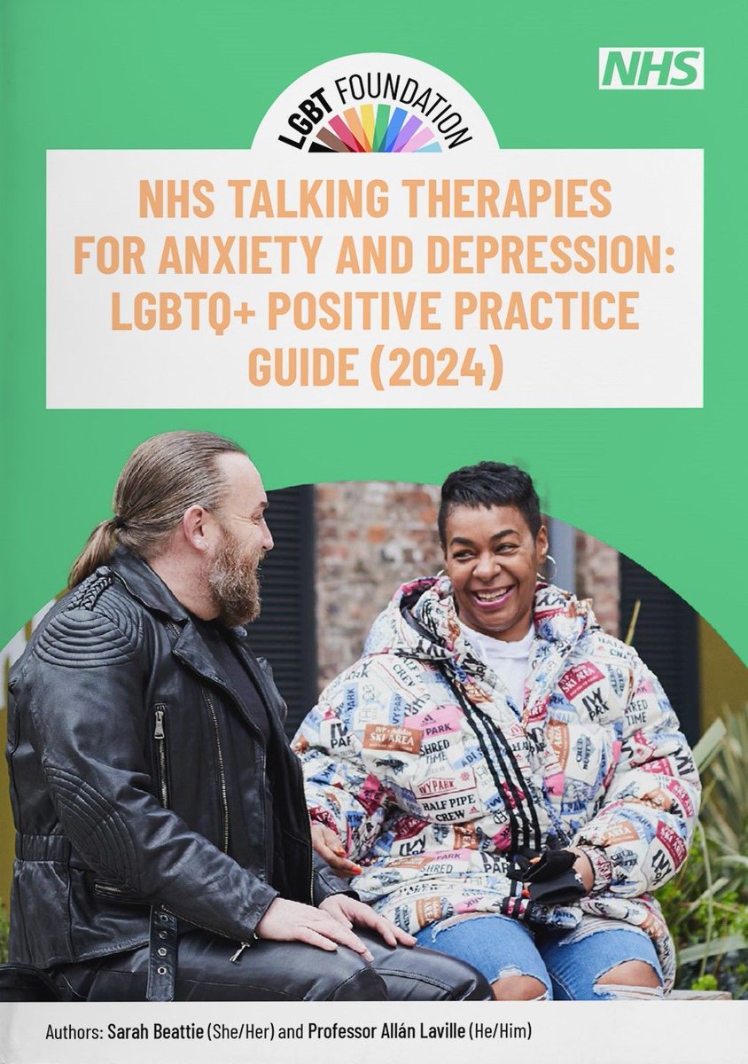 BABCP's tweet photo. We're delighted that @LGBTfdn has shared the new NHS Talking Therapies LGBTQ+ Positive Practice Guide, which provides practical recommendations for supporting the LGBTQ+ community. 

A helpful 'bite-sized' guide has also been developed, find out more here https://t.co/5tMsmBoqUY https://t.co/plgOtrG83n