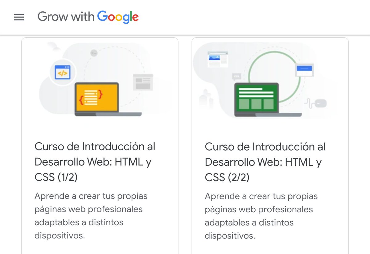 MoureDev's tweet photo. Si quieres comenzar a aprender desarrollo Web, Google tiene dos cursos desde cero:

→ En español, creados junto a la universidad de Alicante
→ HTML y CSS (80 horas)
→ Gratis y con certificado

Aquí lo tienes ↓ https://t.co/AtFgSYu3uz