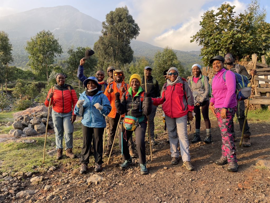 ‘It is a shame for a man to grow old without seeing the beauty &amp; strength of which his body is capable.’ Socrates. 

The #Virunga 3 mountains in 3 days challenge with @surehikers2023 took no prisoners. But oooh the satisfaction it left in its wake! 

Until we dance again! ✊🏿