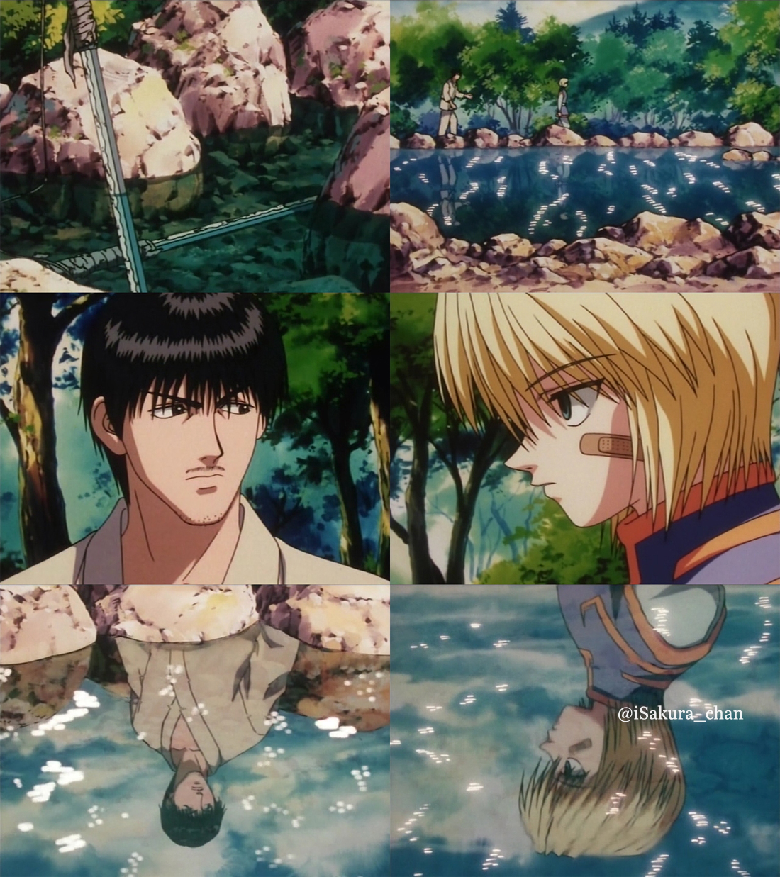 HUNTER×HUNTER 旧アニメ　セル画イズナビ 原画付き クラピカの師匠 HUNTER×HUNTER 旧アニメ セル画イズナビ 原画付き クラピカの師匠