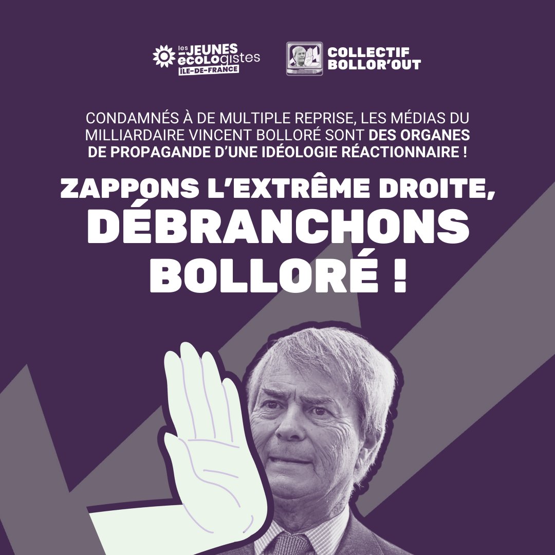 Bollor'out - Zappons l'extrême droite tweet media