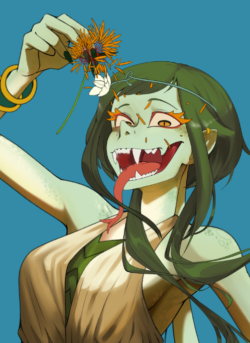 RockDobby's tweet photo. Still working on this piece for @/Faysaysnay's character. I really like the character but hate adding scales lmao https://t.co/jFKOkoEyYR
