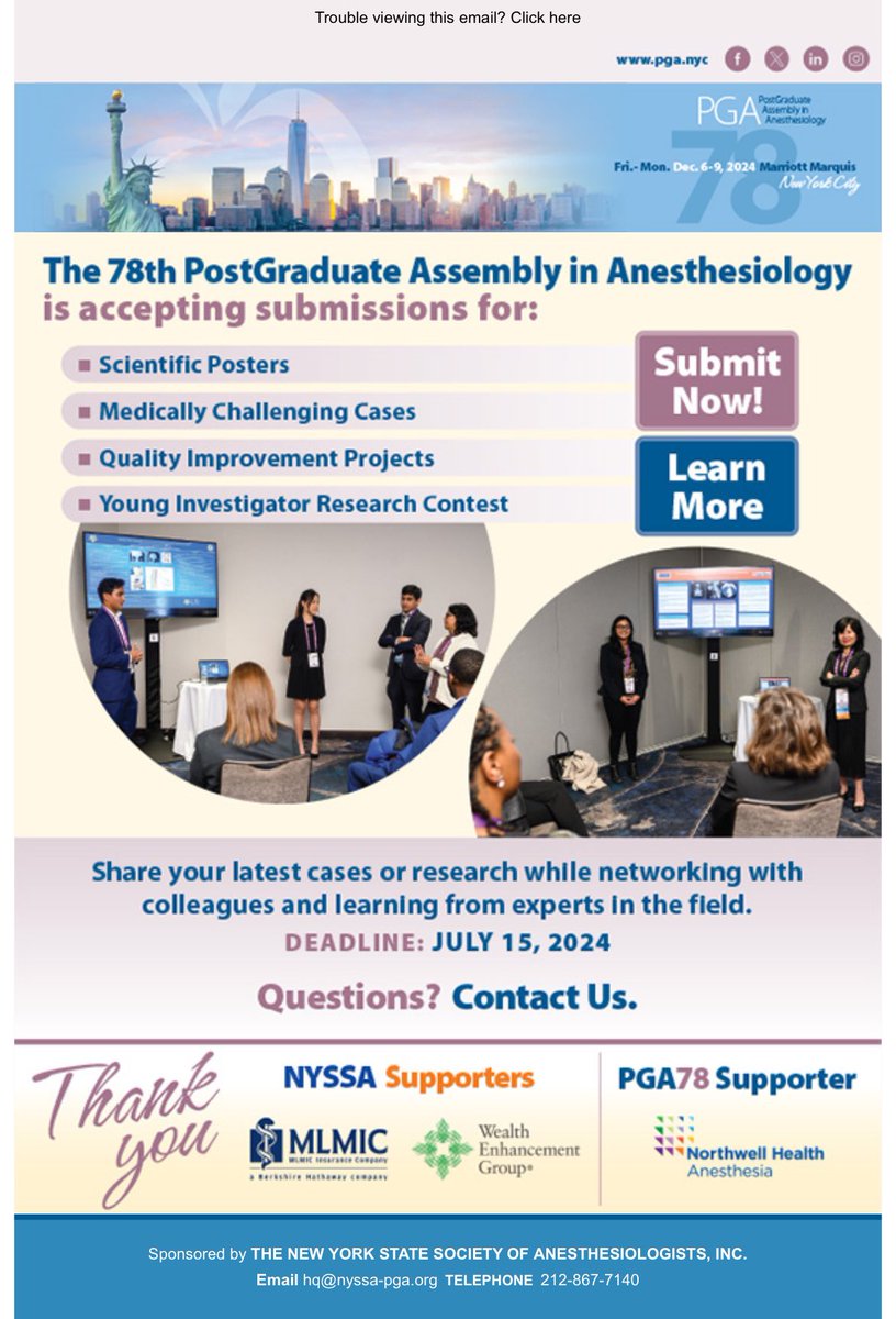 Reminder:  today is the last day to submit your work to the Young Investigator Research Contest at the 78th PGA!  Don’t forget!