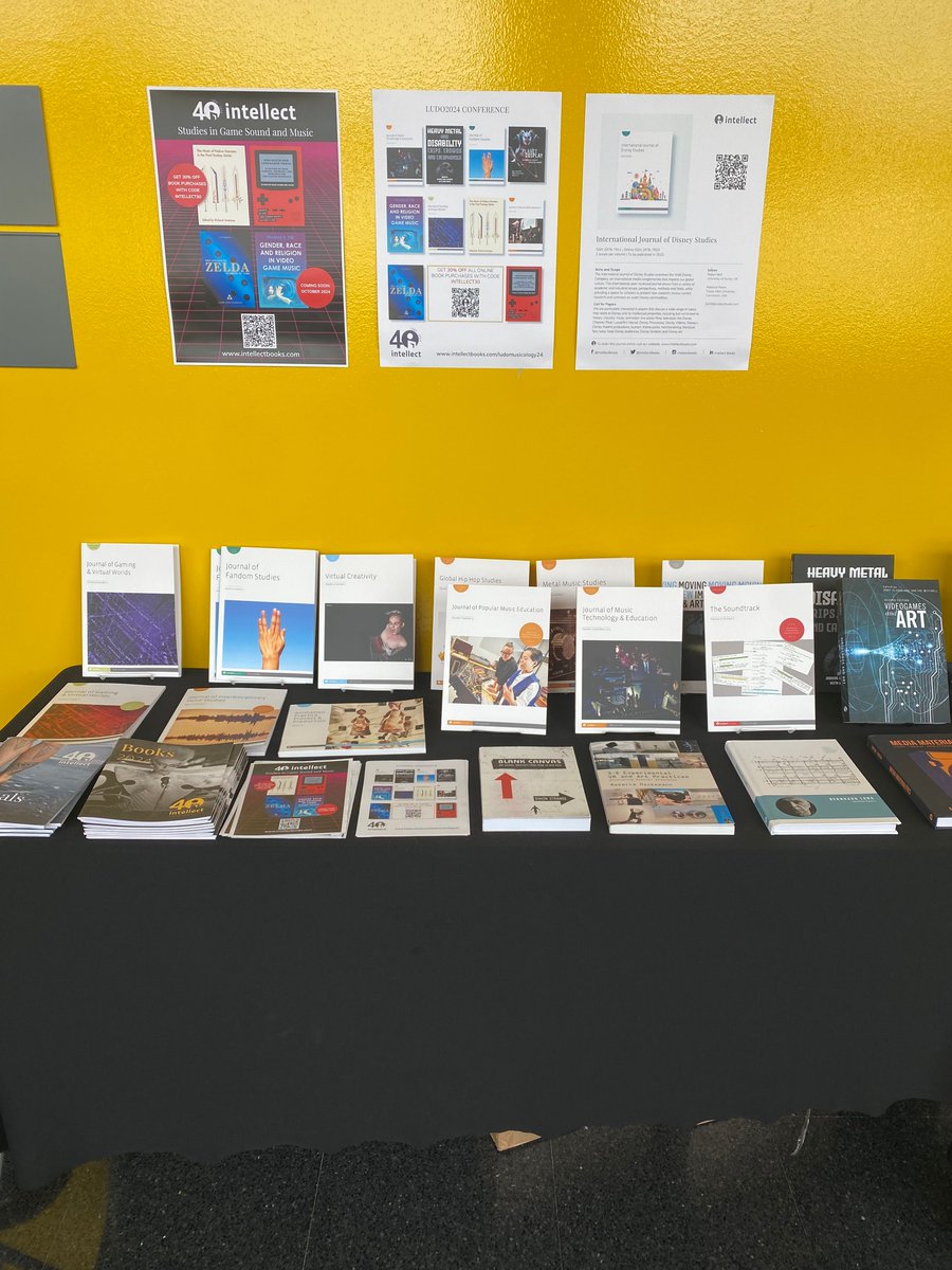IntellectBooks's tweet photo. Thank you #Ludo2024 for a fantastic few days and to everyone to came to visit us. 

A special shout out to the conference organisers Lidia López Gómez and the Studies in Game Sound and Music book series editors. A wonderful time was had by all and we hope to be back next year! https://t.co/QQYWP89ltH