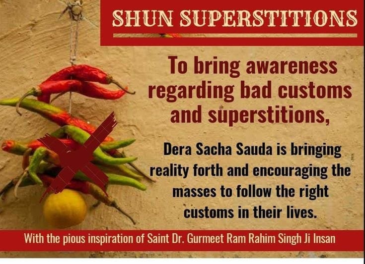 BrarTeona23's tweet image. Remove the veil of superstitions &amp;amp; see the world with clear eyes &amp;amp; #ThinkLogically. Ram Rahim Ji also emphasized the importance of education, critical thinking &amp;amp; scientific inquiry in overcoming superstitions.
Guruji urges everyone to #ShunSuperstition &amp;amp; choose #RighteousCustom.