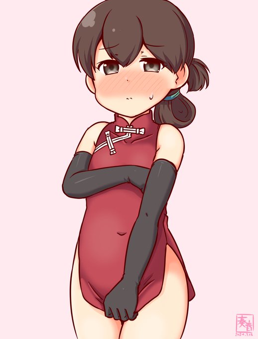 「あの～、お呼びでしょうか提督? 
 この書類を…分かりました、それでは。
 …えっ?他に何か……?」

#艦これ版真剣お絵描き60分一本勝負_20240715
#春日丸 