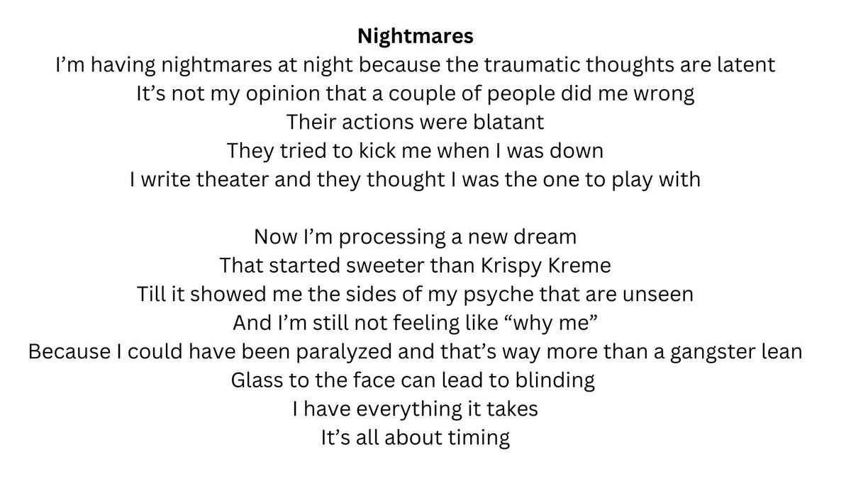 Nightmare recovery #poetrylovers #poetic #WritingCommunity #MentalHealthAwareness #poem