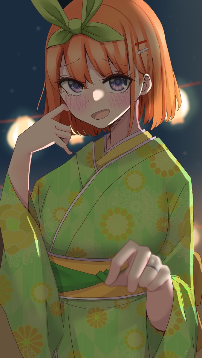 中野四葉 「「手、つなぎませんか?」#五等分の花嫁 」|みなづきのイラスト