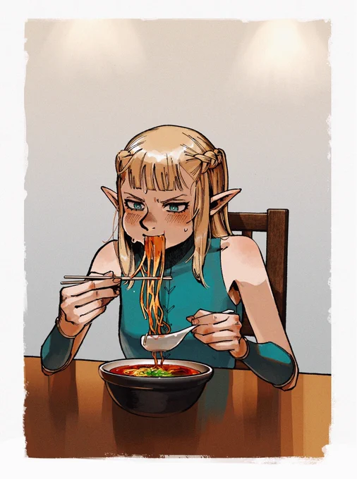 激辛ラーメン食べるパッタドル#ダンジョン飯 