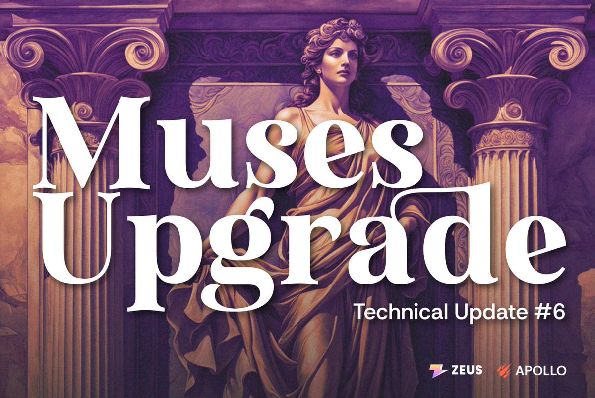 ZeusNetworkHQ's tweet photo. Muses Upgrade: Technical Update #6

The upcoming upgrades for Zeus Network are set to drive the transformative public testing phase. We are enhancing the APOLLO Testnet and developing ZeusScan and Muses Wallet to ensure a seamless Mainnet Beta experience.

Learn more: https://t.co/YqYSWEeWPm

(1/5)