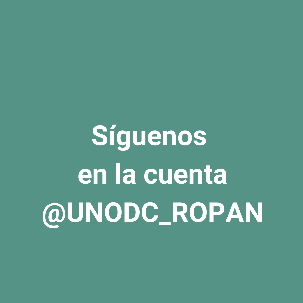 ¡Mantente informado 📢ℹ️ sobre nuestras iniciativas relacionadas con la prevención y lucha contra el crimen organizado transnacional!
➡️📲Síguenos en nuestra cuenta regional de X (ex Twitter): <a href="/UNODC_ROPAN/">UNODC ROPAN</a>.