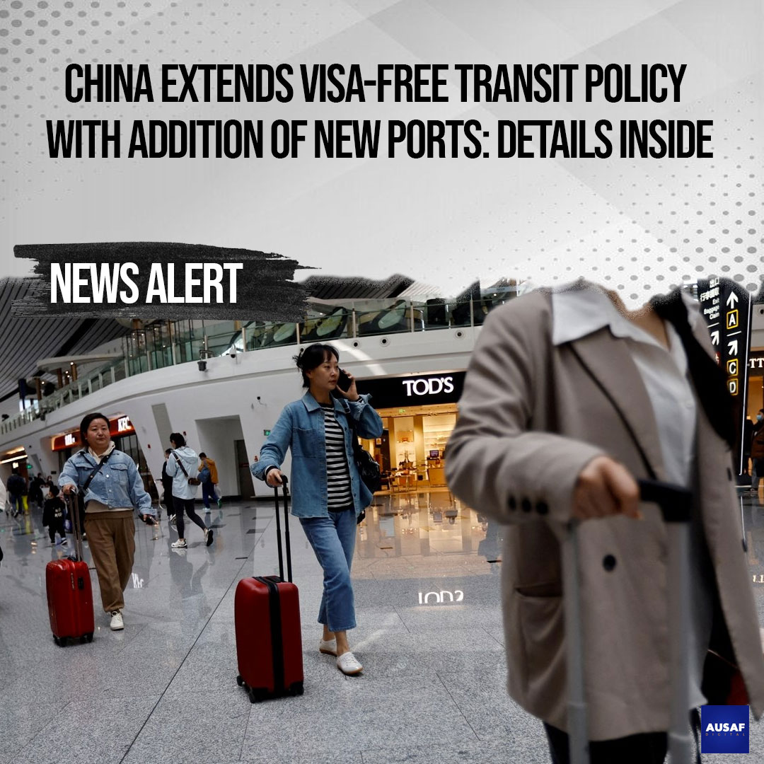 AusafOfficial's tweet photo. The Chinese government has expanded its visa-free transit policy, adding more ports to take advantage of the policy.

Read More: https://t.co/Rfoz0Yn1KP https://t.co/6GbKZrZTnd