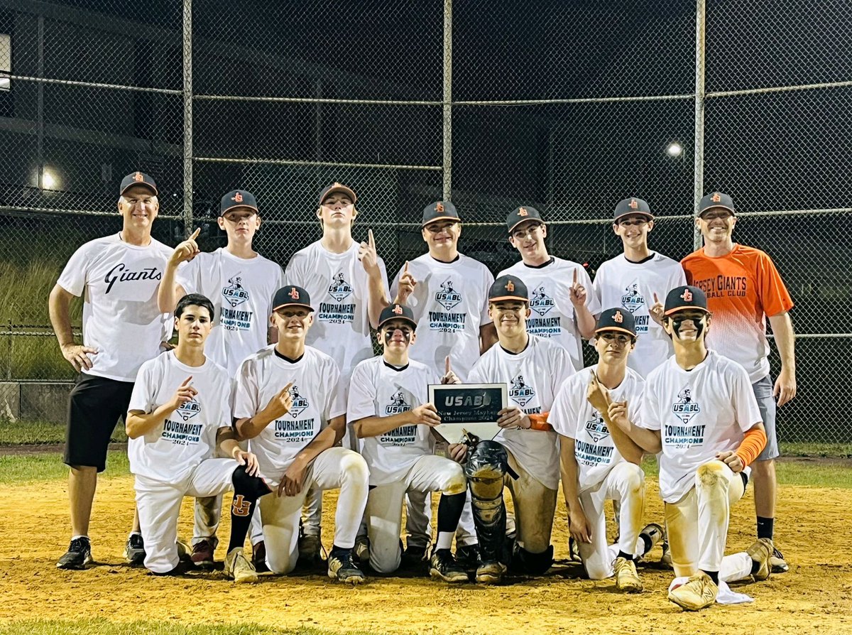 Congratulations to Jersey Giants 14U black on winning their Mayhem tournament last night. #usabl #jerseygiantsbaseball #champions #tournaments #baseballtournaments #onegiantfamily
