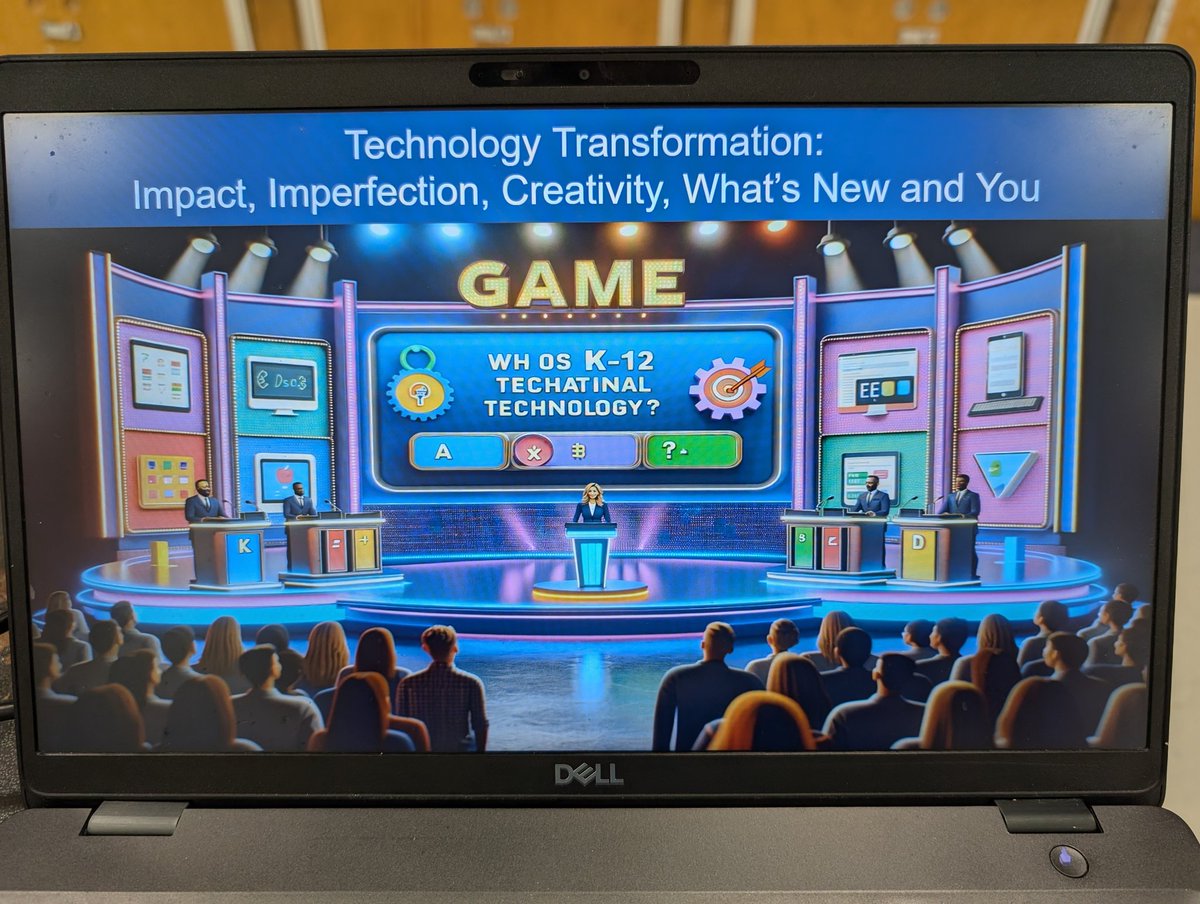 Our Tech Fest (Game Show Edition) is underway. I enjoyed opening the Tech Fest with this presentation...providing a glimpse into what's coming and how we can leverage technology for transformational learning.
