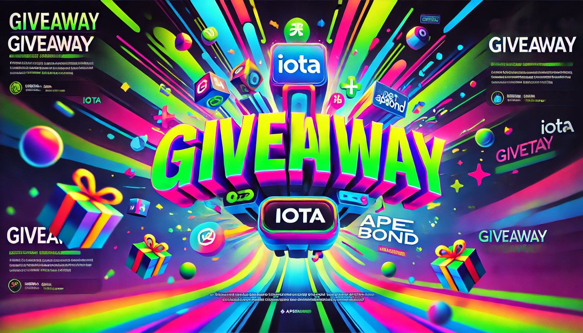 Gregalmundo's tweet photo. #GIVEAWAY 

If you want to get 3000 $ABOND, you should:
1⃣Like &amp; RT
2⃣Follow @ApeBond , @iota and me
3⃣Tag 5 Friends
4⃣Comment: #ApeBond is Going To #IOTA

Drawn in 2 days, 19 UTC

https://t.co/LD2asVIMuE
#GiveawayAlerts #BNB #Base #IOTA https://t.co/9mfUDLRAsG