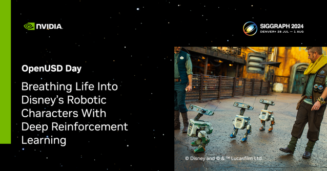 Check out how Walt Disney Imagineering is redefining immersive entertainment with their robotic character platform during #OpenUSD Day at #SIGGRAPH2024. bit.ly/4f4fUUF