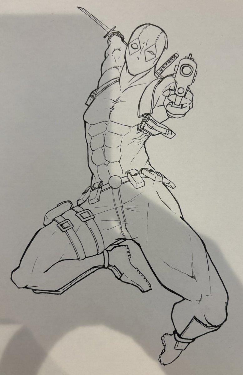 hellgilldlu's tweet photo. 珍しくアナログで線画まで描いて、iPhoneのアイビスで塗りと仕上げやったので記録を残しておきます
（普段はiPadのクリスタ） https://t.co/7p3dMVa2e5