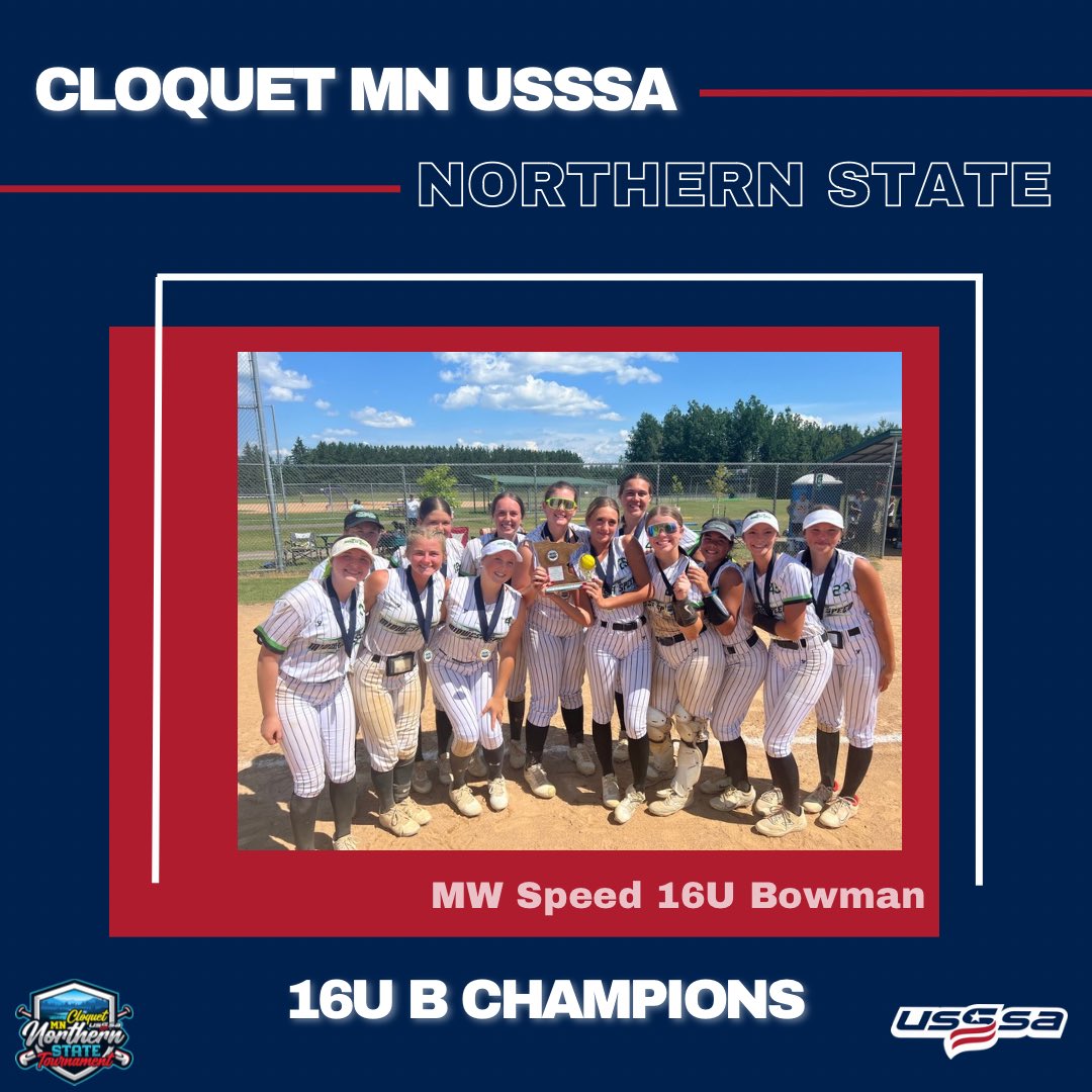 MNUSSSAFP's tweet photo. Congratulations to the top finishers in 16U in Cloquet this weekend at the Northern State Tournament!

#playusssa #usssafastpitch #mnusssafastpitch #statetournament https://t.co/NFCF2equUv