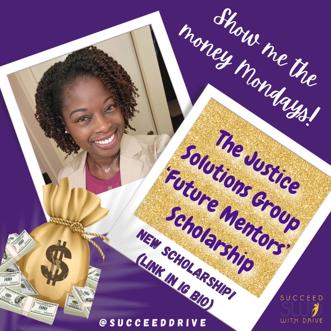 Show me the money Mondays!! 💵
This $2,500 #Scholarship award is open to ALL college students who submit an essay on mentorship. No GPA requirement and also open to undocumented &amp; international students! Due 9/30/24. No excuses!
jsgfirm.com/scholarship/