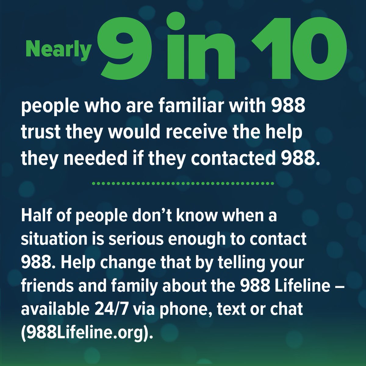 NAMICommunicate's tweet photo. A new NAMI/@ipsosus poll shows that many Americans still don’t know what to do if they or a loved one are in crisis or having thoughts of suicide. As we mark the 2nd anniversary of 988 this July, help us spread awareness of this lifesaving resource.

Learn more: https://t.co/cwtgohoYRv