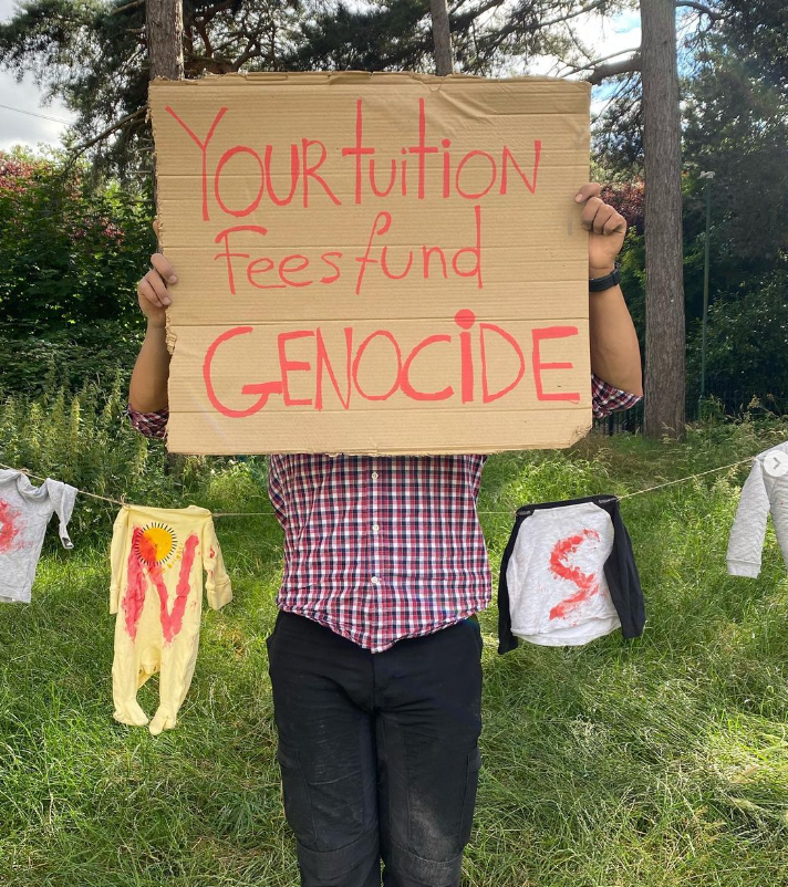 MuslimStdnt4Pal's tweet photo. 4. Nottingham - "your tuition fees fund genocide"

Despite the students' numerous attempts to communicate with the university management, they instead took students to court. The encampment will now face eviction by bailiffs who will forcibly remove students from the camp. https://t.co/PEzatBoAqh
