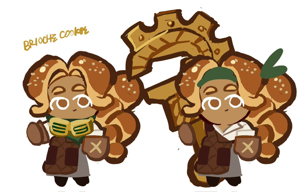 bogobagelOoo's tweet photo. my #cookierunoc Opera Cake Cookie&amp;Brioche Cookie! 🎭☕️🔧🍞
#cookierunfanart https://t.co/g7b6xRyUn8