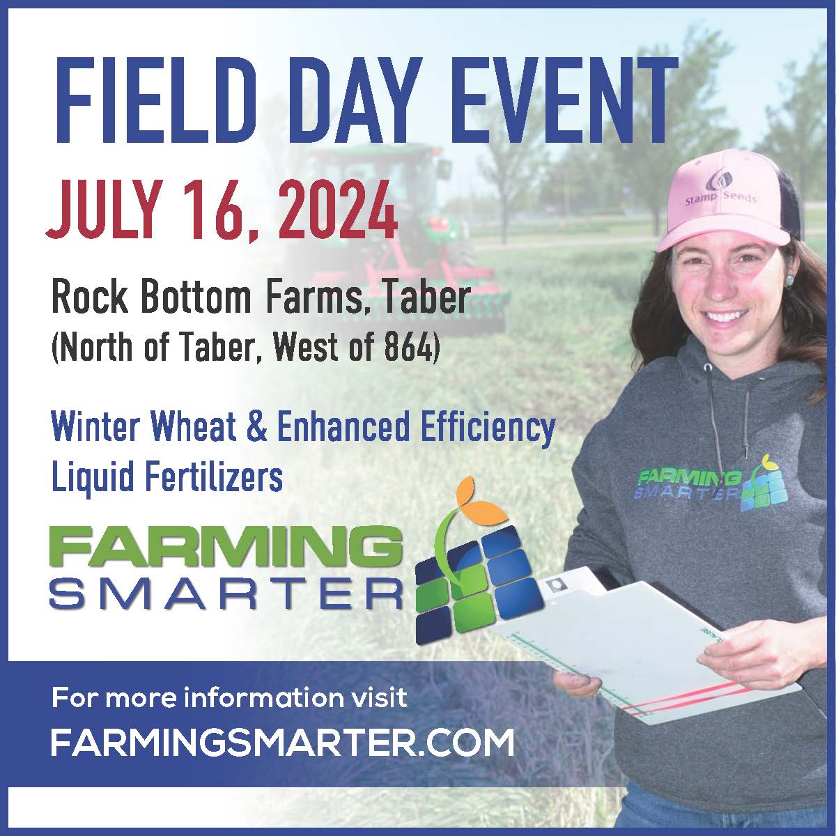 Learn the best way to use EEFs w/ winter wheat to implement it into operation with <a href="/farmingsmart_aw/">Ashley</a>, July 16, at Rock Bottom Farms North of Taber!

Read more: farmingsmarter.com/fcs-field-day-…
