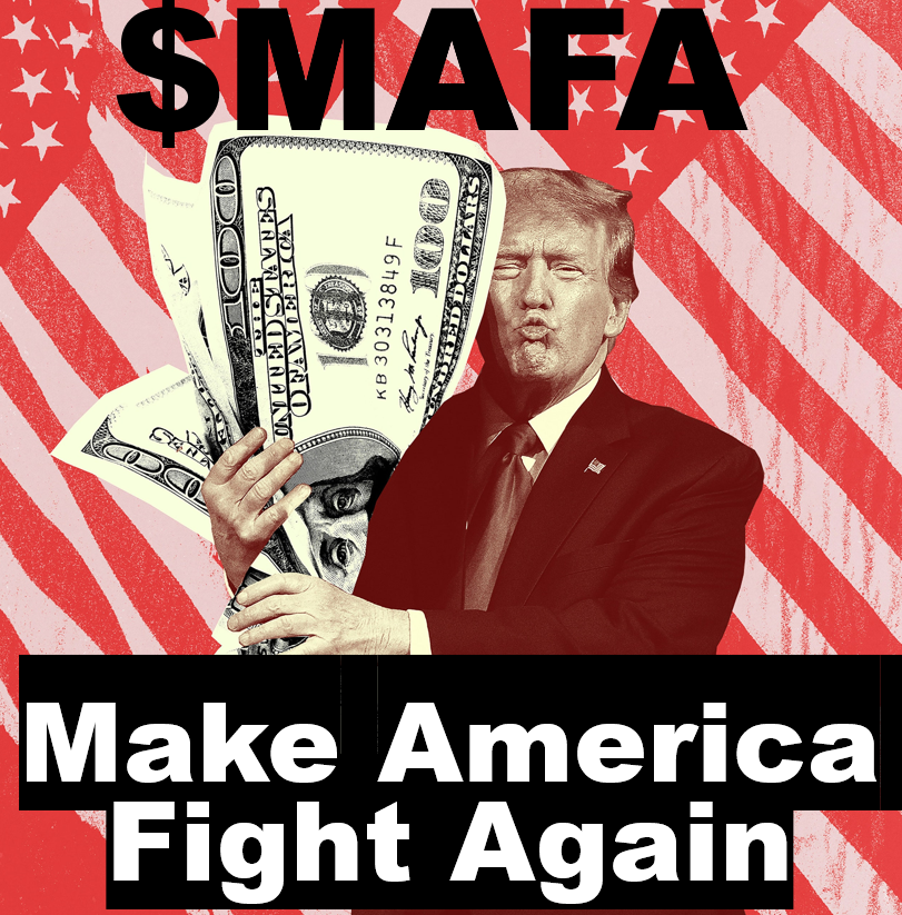 MHazeltonCFA's tweet photo. 🚨🚨#MAFA $MAFA - Make America Fight Again! HOW MUCH YOU NEED TO BECOME A MILLIONAIRE? Just $1,000 might be enough!

After bringing you #BRETT and #ANDY sub $1 mil., I'm bringing you $MAFA - Make America Fight Again!

The team behind MAFA is well known and has connexions with top influencers, whale groups, meaning there's a real chance that'll it get passed $10 mil., and most likely way more than that

Current MC =  $600k, so we can expect a x15 on your investment. You invest $1,000, you'll get $15k minimum. Not bad for a return.

➡️CA: 0x4dd78fe80e66cfff423b45d647632a79a6244a6d
➡️X: @mafa_eth
➡️TG: https://t.co/ys03U6cFEM
➡️Website: https://t.co/QuE13apLIf

------
#100xgem #1000xgem 
#BTC #ETH #USDT #BNB  #USDC  #XRP #DOGE #ADA #MATIC #DOT #DAI #LTC #SHIB #SOL #TRX #UNI #AVAX #LINK #LEO #WBTC #ATOM #ETC #XMR #XLM #TON #BCH #ALGO #CRO #QNT #FIL