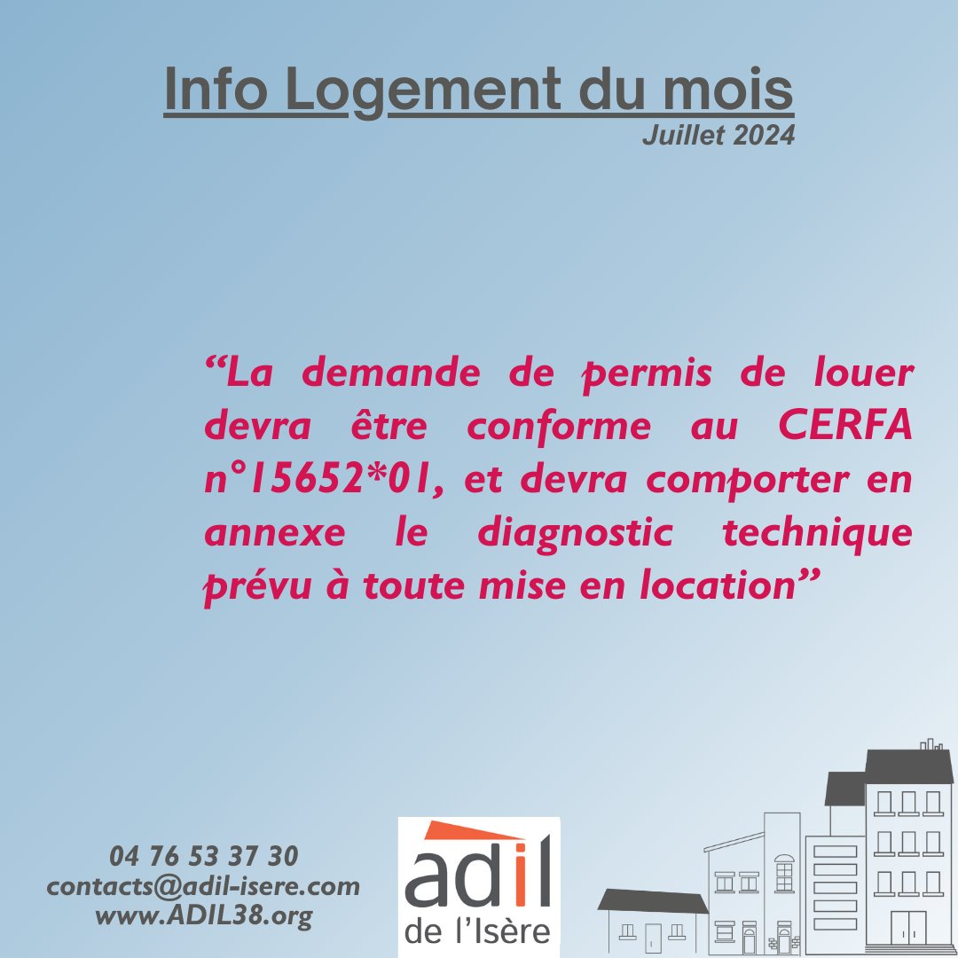 ADIL_Isere's tweet photo. Le Permis de Louer se développe en #Isère !
Retrouvez l'info #Logement du mois de juillet en intégralité sur notre site ⤵️
https://t.co/P2mtz9WqKc
Pour plus de renseignements, contactez nous !
🕒 Mardi au Vendredi de 9h à 18h
📞 04 76 53 37 30
📧 contacts@adil-isere.com https://t.co/HKUXY0f1B7