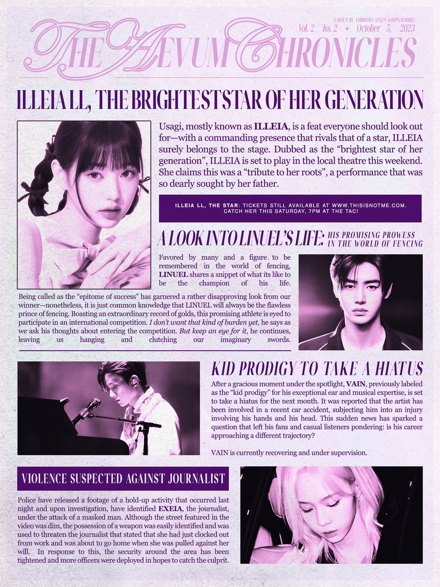 ㅤ
ㅤ
It seems like I am not myself...
It feels like I am falling into a pit.
 
𝓦ho am I? 

#KALOPSIA 
#ILLEIA #LINUEL #VAIN #EXEIA 
#THE_REQUIEM
ㅤ
ㅤ