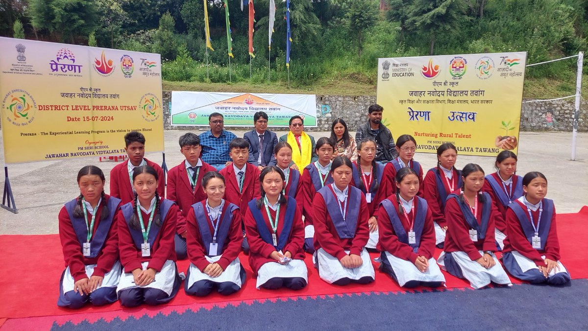diprotawang's tweet image. The district level #PrernaUtsav to select students to represent #Tawang district in #Prerna.

The #uniqueExperimentalLearning programme to be held at #Vadnagar Gujarat was held today @jnv_tawang.

It was attended by 88 participants representing 16 schools of Tawang district.