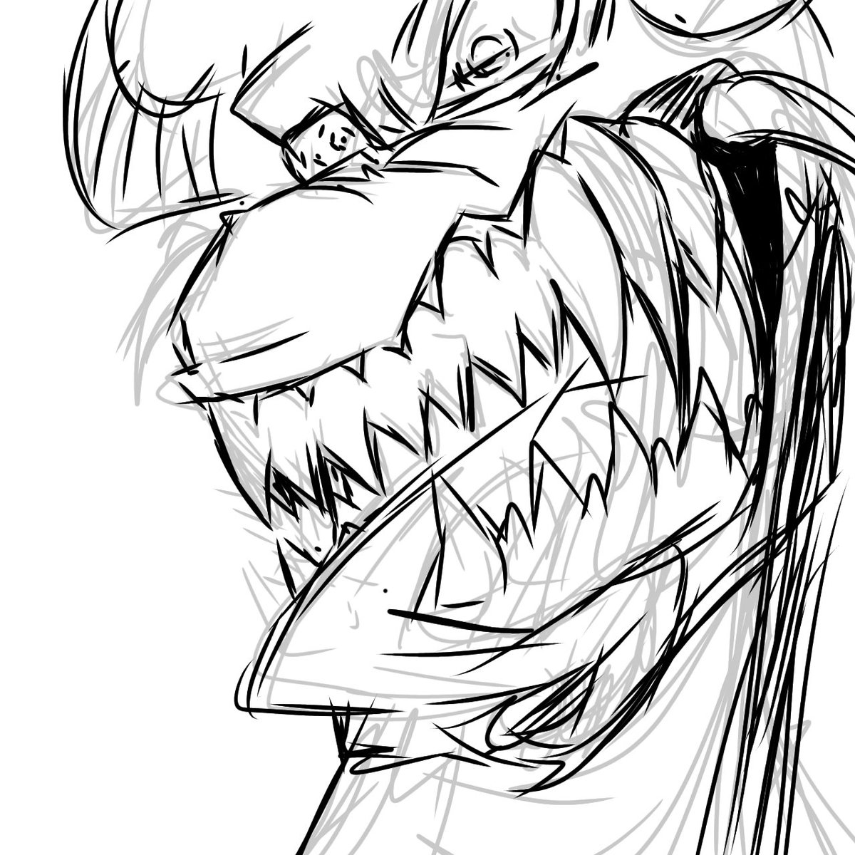 fipfip_3's tweet photo. Sketch dragon profile https://t.co/J4AG3SKAsi