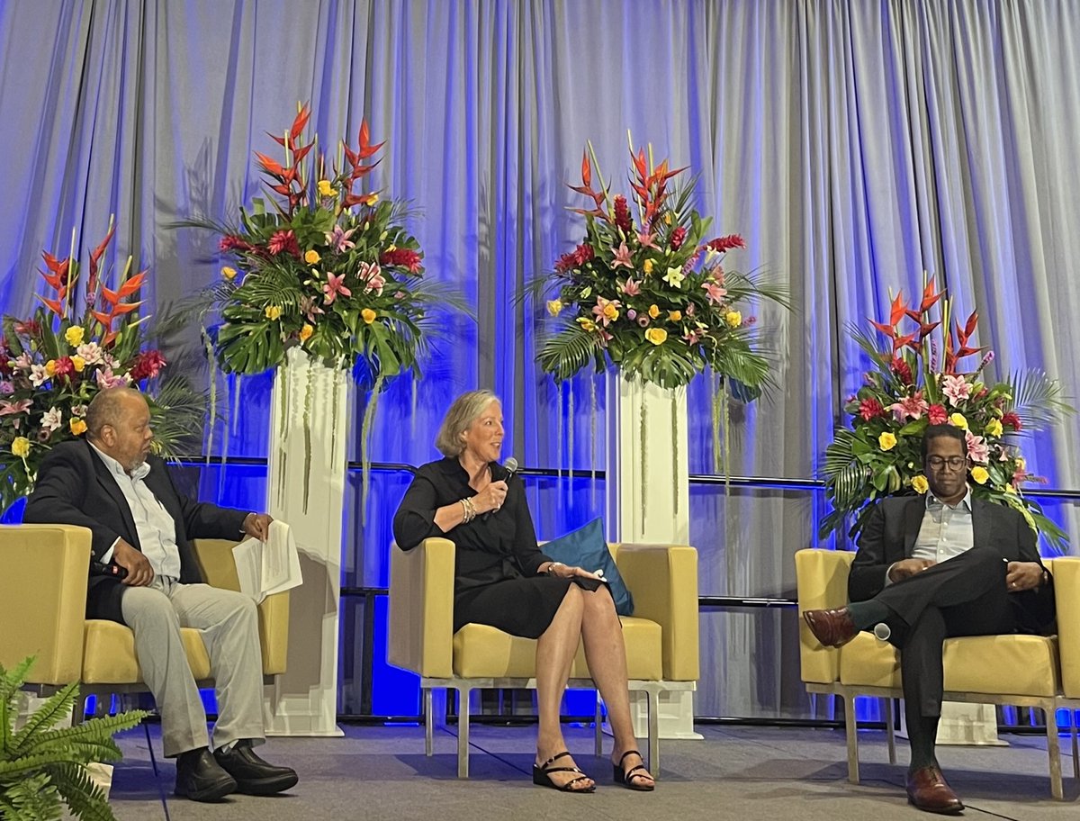 NARUC's tweet photo. Ken Thomas (@AARPFL), Helen Wesley (@TECOPeoplesGas), Hon. Rory Christian (@NYSDPS) debated how #operationalefficiency can improve #customerreliability, and how the #gasindustry has evolved over the years. #NARUCSUMMER24 https://t.co/BUiDgLLKX6