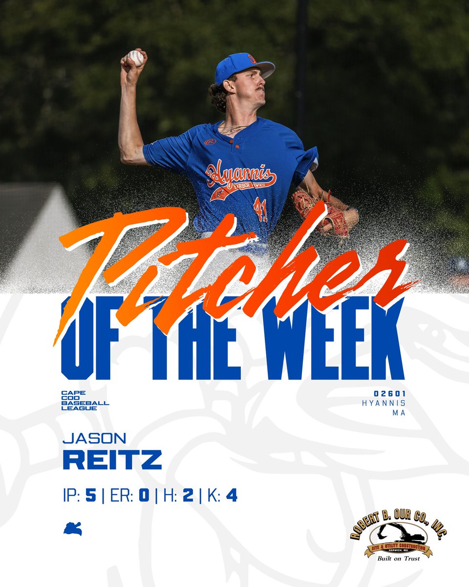 Pitcher and Hitter of the Week presented by Robert B. Our Co. ‼️🙌